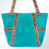 ADBG617A American Darling Hand Tooled Western Leather Tote Bag