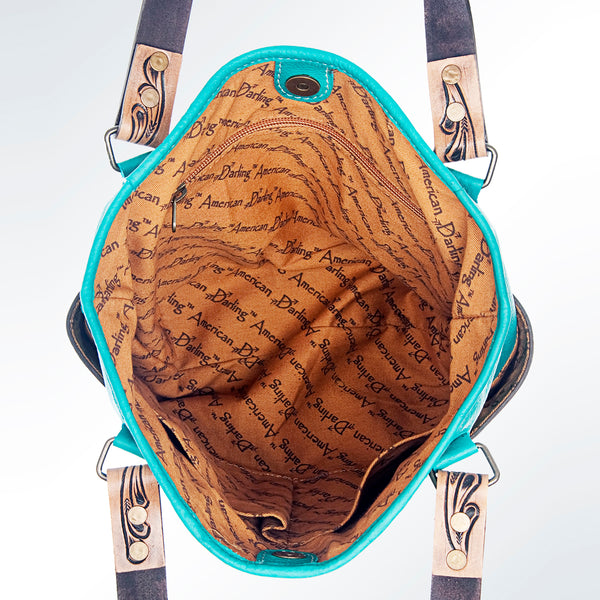 ADBG617A American Darling Hand Tooled Western Leather Tote Bag