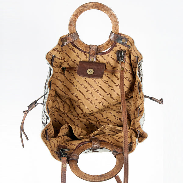 LC-ADBG618 Tote Hair-On Genuine Western Leather Women Bag