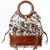 ADBG618 American Darling Hair-On Cowhide Western Leather Tote Bag with Drawstring