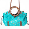 ADBG618 American Darling Hair-On Cowhide Western Leather Tote Bag with Drawstring