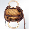 ADBG623C American Darling Yellow Aztec Saddle Blanket & Hand Tooled Leather Tote Bag