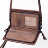 ADBG485 Multicolor Southwestern Wool Organizer Bag with Leather Trim & Crossbody Strap