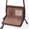 ADBG485 Multicolor Southwestern Wool Organizer Bag with Leather Trim & Crossbody Strap