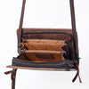 ADBG485 Southwestern Wool Organizer Bag with Leather Trim & Crossbody Strap