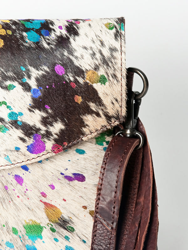 LC-ADBGZ321 Envelope Hair-On Genuine Western Leather Women Bag