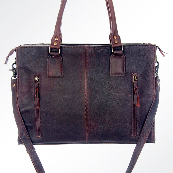 ADBG632 American Darling Hand Woven Saddle Blanket Western Leather Tote Bag