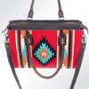 ADBG632 American Darling Hand Woven Saddle Blanket Western Leather Tote Bag