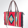 ADBG632 American Darling Hand Woven Saddle Blanket Western Leather Tote Bag