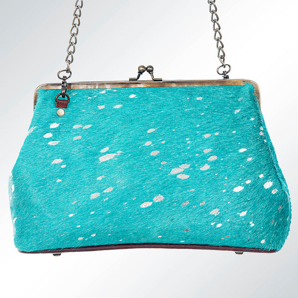 ADBG637 American Darling Hair-On Cowhide Western Leather Clutch Bag