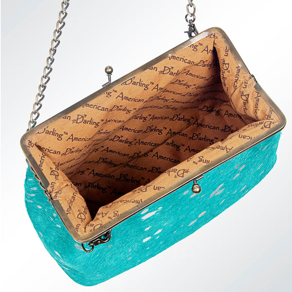 ADBG637 American Darling Hair-On Cowhide Western Leather Clutch Bag