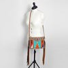 ADBG236 American Darling Western Cross body Bag Hand-Tooled Leather & Saddle Blanket
