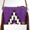 ADBG236 American Darling Western Cross body Bag Hand-Tooled Leather & Saddle Blanket