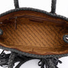 ADBGD127B American Darling Handcrafted Riveted Leather Tote Bag with Braided Handles