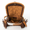 ADBGD129 American Darling Hair-On Cowhide Cross body Bag with Hand-Braided Detail & Fringes