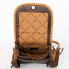 ADBGD129 American Darling Handcrafted Leather Cross body Bag with Fringes & Braided Trim