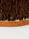 ADBGD129 American Darling Handcrafted Leather Cross body Bag with Fringes & Braided Trim