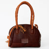 ADBGD130 American Darling Handcrafted Leather Cross body Bag with Turquoise Stone & Fringes