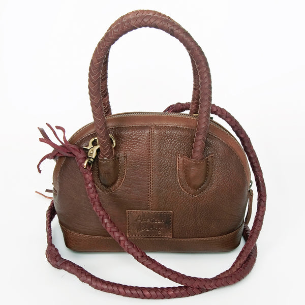 ADBGD130 American Darling Handcrafted Leather Cross body Bag with Turquoise Stone & Fringes