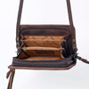 ADBG485 Southwestern Pattern Leather Crossbody Bag with Adjustable Strap