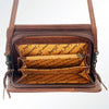 ADBG485 Southwestern Pattern Leather Crossbody Bag with Adjustable Strap