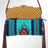 ADBG664 American Darling Hand Tooled Floral & Saddle Blanket Western Small Cross body Bag