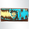 ADBGM112 Hand-Painted Leather Wallet Clutch - Western Design by American Darling