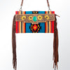 ADBG664 American Darling Hand Tooled Floral & Saddle Blanket Western Small Cross body Bag