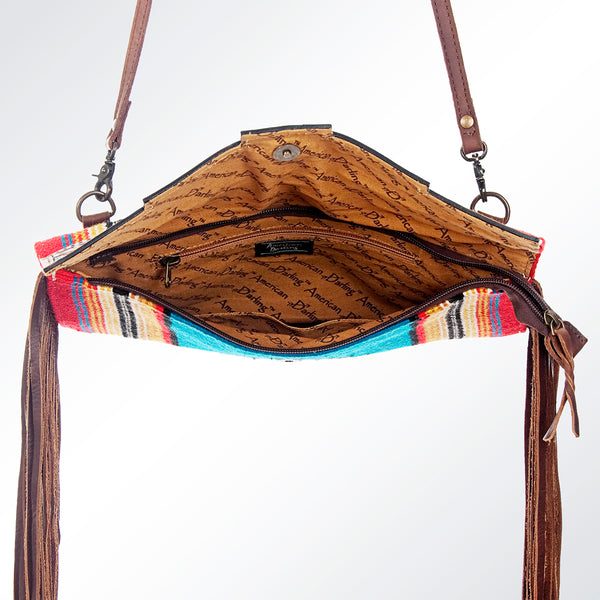 ADBG664 American Darling Hand Tooled Floral & Saddle Blanket Western Small Cross body Bag