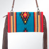 ADBG664 American Darling Hand Tooled Floral & Saddle Blanket Western Small Cross body Bag
