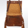 ADBGA157 American Darling Hand Tooled Buck Stitched Genuine Leather Small Cross body Bag