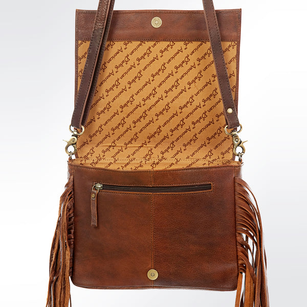 ADBGA157 American Darling Hand Tooled Buck Stitched Genuine Leather Small Cross body Bag
