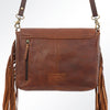 ADBGA157 American Darling Hand Tooled Buck Stitched Genuine Leather Small Cross body Bag