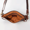 ADBGA160 American Darling Hair-On Cowhide & Tooled Leather Small Cross body Bag