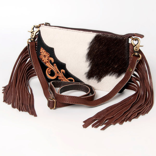 ADBGA160 American Darling Hair-On Cowhide & Tooled Leather Small Cross body Bag