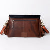 ADBGA162 American Darling Hand Tooled Floral Carved Genuine Leather Messenger Bag