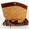 ADBGA167 American Darling Hand Tooled Floral Carved Genuine Leather Large Cross body Bag