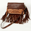 ADBGA167 American Darling Hand Tooled Floral Carved Genuine Leather Large Cross body Bag