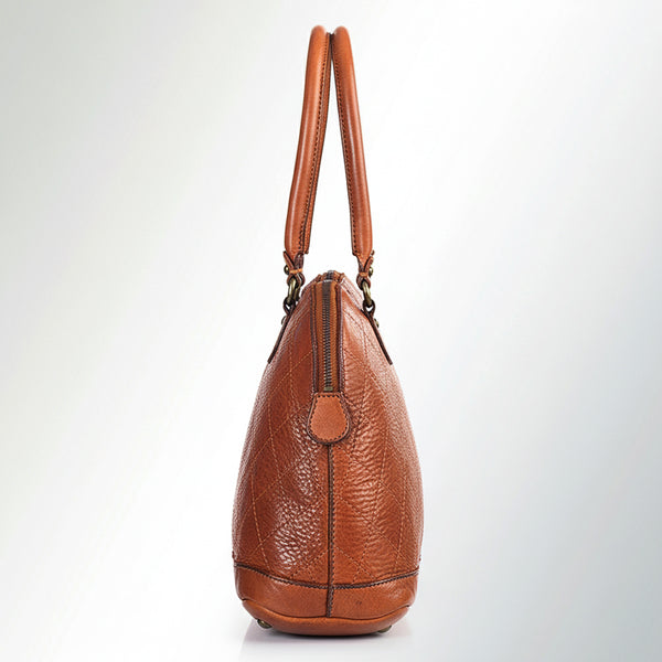 SWC123 Heritage Diamond-Stitch Dome Tote
