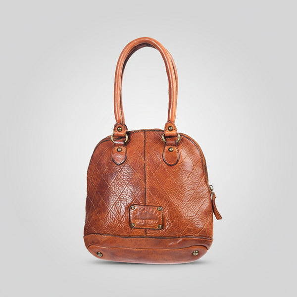 SWC123 Heritage Diamond-Stitch Dome Tote