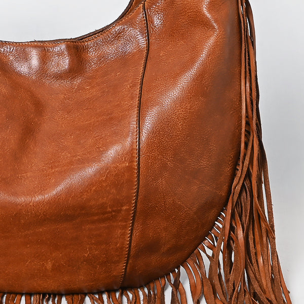 SWC127 Signature Side-Fringe Hobo Bag
