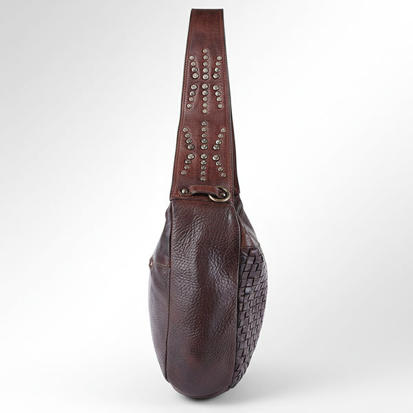 SWC129 Modern Weave-Pattern Shoulder Bag