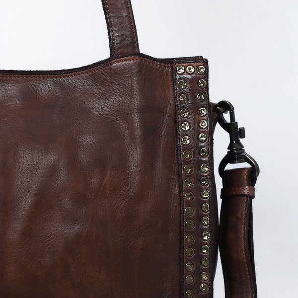 SWC133 Signature Rivet-Trim Tote Bag
