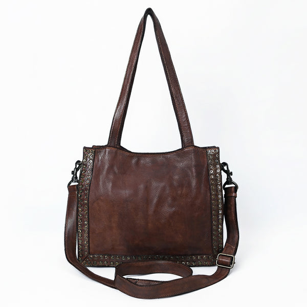 SWC133 Signature Rivet-Trim Tote Bag