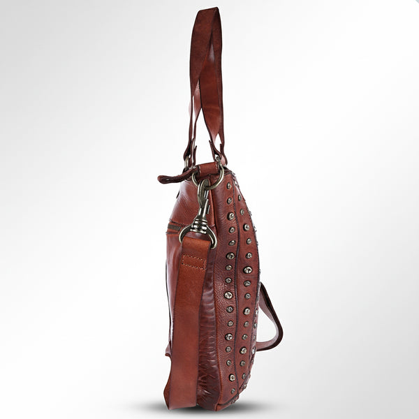 SWC134 Heritage Rivet Panel Tote Bag