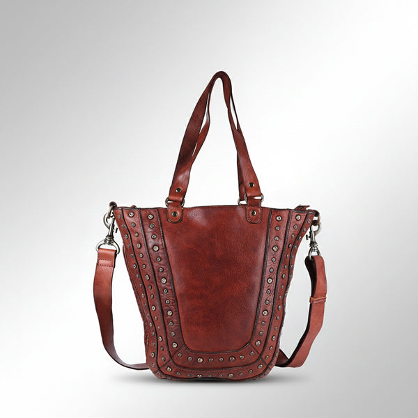 SWC134 Heritage Rivet Panel Tote Bag