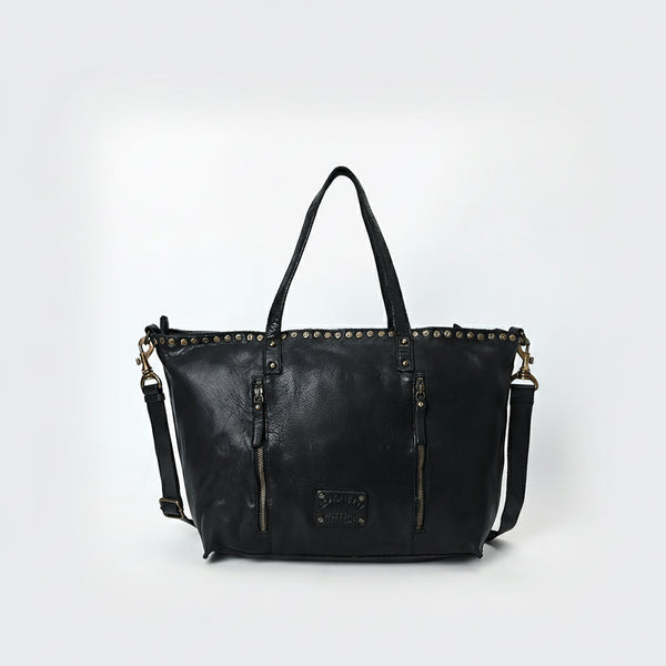 SWC135 The Meridian Studded Carryall Tote Bag