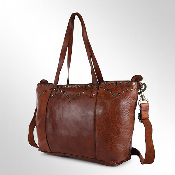 SWC135 The Meridian Studded Carryall Tote Bag