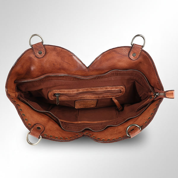 SWC136 The Luxe Riveted Shoulder Bag