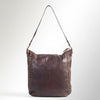 SWC142 Signature Riveted Leather Shoulder Bag